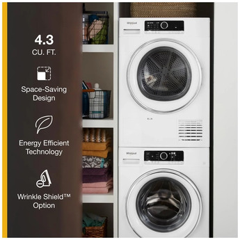 Whirlpool 24 Inch Electric Dryer with 4.3 cu. ft. Capacity — thumbnail 17
