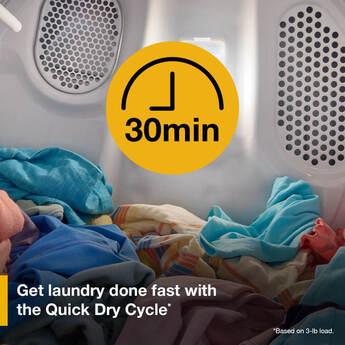 Whirlpool 7.0 Cu. Ft. White Top Load High Efficiency Electric Dryer — thumbnail 5