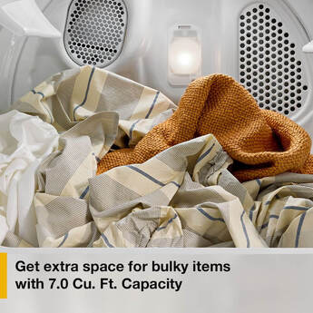 Whirlpool 7.0 Cu. Ft. White Top Load High Efficiency Electric Dryer — thumbnail 6