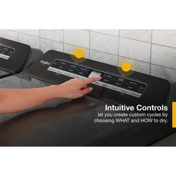 Whirlpool 7.4 cu.ft. Chrome Shadow Electric Front Load Dyer - Energy Star — thumbnail 26