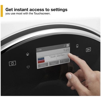 Whirlpool 7.4 cu.ft. White Front Load Electric Dryer with Sanitize - Energy Star — thumbnail 16