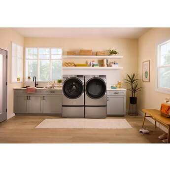 Whirlpool 27 Inch Smart Gas Dryer with 7.4 cu ft Capacity, Wrinkle Shield™, AI Intelligent Dry, Quick Wash & Dry, Sanitize Cycle, Air Dry Cycle, Whirlpool® App, Cycle Notification, Voice Control, Family Share and ENERGY STAR® Certified: Silver — thumbnail 27
