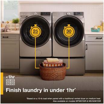 Whirlpool 27 Inch Smart Gas Dryer with 7.4 cu ft Capacity, Wrinkle Shield™, AI Intelligent Dry, Quick Wash & Dry, Sanitize Cycle, Air Dry Cycle, Whirlpool® App, Cycle Notification, Voice Control, Family Share and ENERGY STAR® Certified: Silver — thumbnail 28