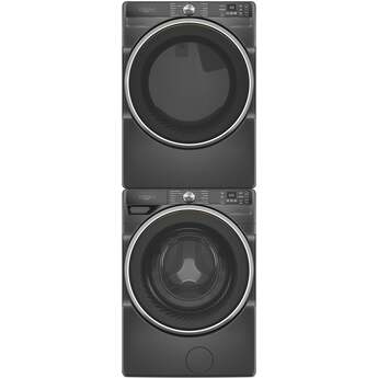 Whirlpool 27 Inch Smart Gas Dryer with 7.4 cu ft Capacity, Wrinkle Shield™, AI Intelligent Dry, Quick Wash & Dry, Sanitize Cycle, Air Dry Cycle, Whirlpool® App, Cycle Notification, Voice Control, Family Share and ENERGY STAR® Certified: Black — thumbnail 30