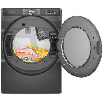 Whirlpool 27 Inch Smart Gas Dryer with 7.4 cu ft Capacity, Wrinkle Shield™, AI Intelligent Dry, Quick Wash & Dry, Sanitize Cycle, Air Dry Cycle, Whirlpool® App, Cycle Notification, Voice Control, Family Share and ENERGY STAR® Certified: Black — thumbnail 50