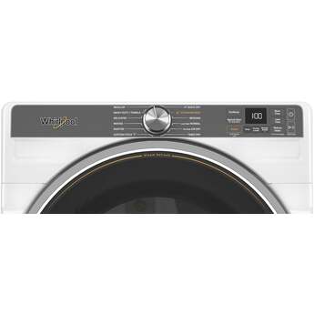 Whirlpool 27 Inch Smart Gas Dryer with 7.4 cu ft Capacity, Wrinkle Shield™, AI Intelligent Dry, Quick Wash & Dry, Sanitize Cycle, Air Dry Cycle, Whirlpool® App, Cycle Notification, Voice Control, Family Share and ENERGY STAR® Certified: White — thumbnail 27