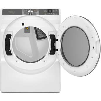 Whirlpool 27 Inch Smart Gas Dryer with 7.4 cu ft Capacity, Wrinkle Shield™, AI Intelligent Dry, Quick Wash & Dry, Sanitize Cycle, Air Dry Cycle, Whirlpool® App, Cycle Notification, Voice Control, Family Share and ENERGY STAR® Certified: White — thumbnail 4