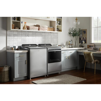 Whirlpool 7.4 cu.ft. Chrome Shadow Gas Front Load Dyer with Sanitize - Energy Star — thumbnail 17