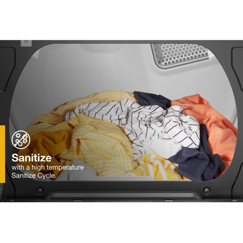 Whirlpool 7.4 cu.ft. Chrome Shadow Gas Front Load Dyer with Sanitize - Energy Star — thumbnail 2