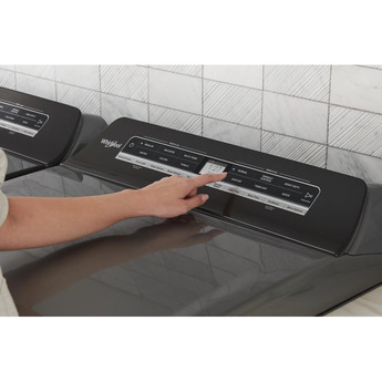 Whirlpool 7.4 cu.ft. Chrome Shadow Gas Front Load Dyer with Sanitize - Energy Star — thumbnail 24