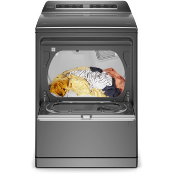 Whirlpool 7.4 cu.ft. Chrome Shadow Gas Front Load Dyer with Sanitize - Energy Star — thumbnail 3