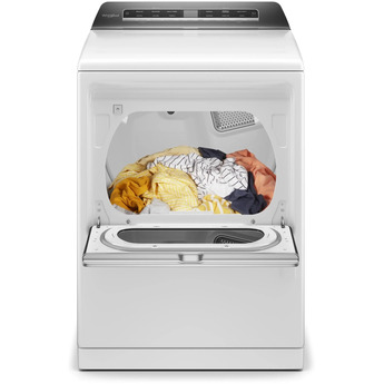 Whirlpool 7.4 cu.ft. White Gas Front Load Dyer with Sanitize - Energy Star — thumbnail 10