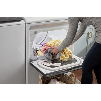 Whirlpool 7.4 cu.ft. White Gas Front Load Dyer with Sanitize - Energy Star — thumbnail 19