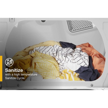 Whirlpool 7.4 cu.ft. White Gas Front Load Dyer with Sanitize - Energy Star — thumbnail 5