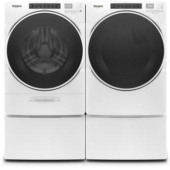 Whirlpool 7.4 cu.ft. White Front Load Gas Dryer with Sanitize - Energy Star — thumbnail 10