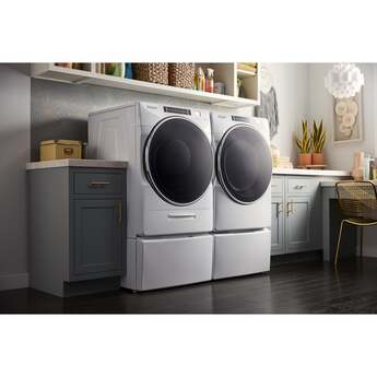 Whirlpool 7.4 cu.ft. White Front Load Gas Dryer with Sanitize - Energy Star — thumbnail 4