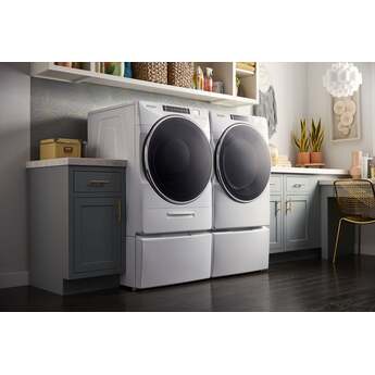 Whirlpool 7.4 cu.ft. White Front Load Gas Dryer with Sanitize - Energy Star — thumbnail 6