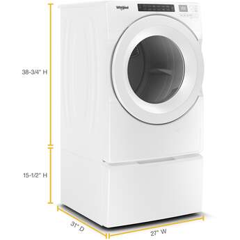 Whirlpool 27 Inch Electric Dryer with 7.4 cu. ft. Capacity — thumbnail 27