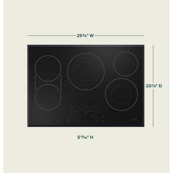 Cafe CEP90301TBB 30 Inch Electric Smoothtop Cooktop — thumbnail 7