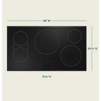 Cafe CEP90361TBB 36 Inch Electric Smoothtop Cooktop — thumbnail 13