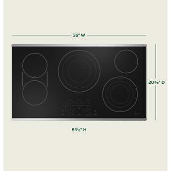 Cafe CEP90362TSS 36 Inch Electric Smoothtop Cooktop — thumbnail 5