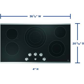 GE JEP5036STSS 36 Inch Electric Smoothtop Cooktop — thumbnail 12