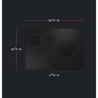 GE Profile PEP7030DTBB 30 Inch Electric Smoothtop Cooktop — thumbnail 11