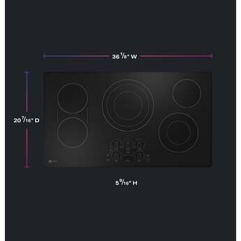 GE Profile PEP7036DTBB 36 Inch Electric Smoothtop Cooktop — thumbnail 6