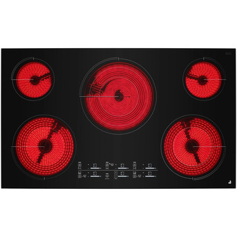 Jenn Air JEC4536KB 36 Inch Tap Touch Ceran Cooktop Black Glass — thumbnail 4