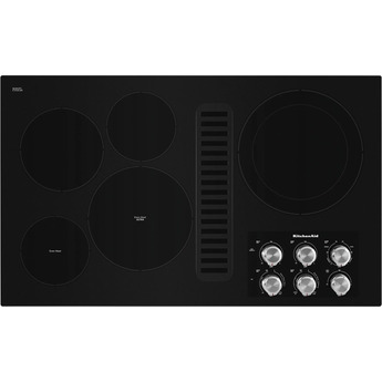 Kitchen Aid KitchenAid 36" Black Smoothtop Electric Cooktop with Downdraft Ventilation — thumbnail 13