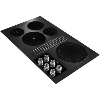 Kitchen Aid KitchenAid 36" Black Smoothtop Electric Cooktop with Downdraft Ventilation — thumbnail 3