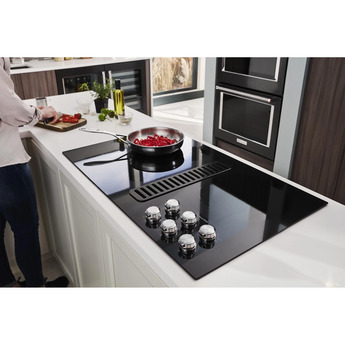 Kitchen Aid KitchenAid 36" Black Smoothtop Electric Cooktop with Downdraft Ventilation — thumbnail 7
