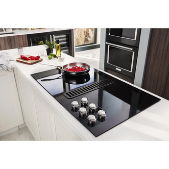 Kitchen Aid KitchenAid 36" Black Smoothtop Electric Cooktop with Downdraft Ventilation — thumbnail 8
