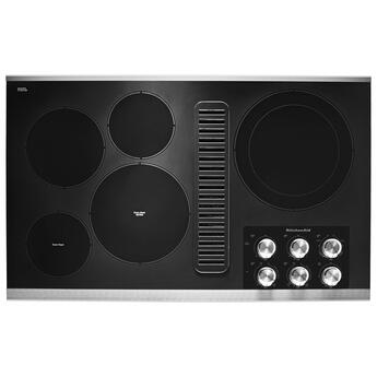 Kitchen Aid KitchenAid 36" Stainless Steel Smoothtop Electric Cooktop with Downdraft Ventila