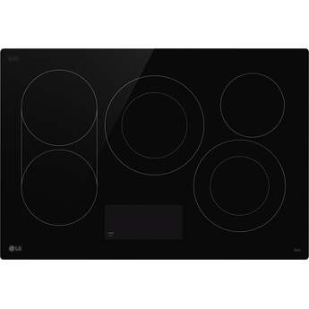 LG 30 Inch Electric Smart Cooktop with 5 Radiant Elements, Backlit SmoothTouc...