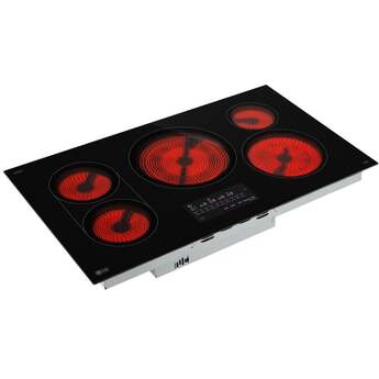 LG 36 Inch Radiant Electric Cooktop With 5 Elements, Bridge Burner And Backlit LED Touch Controls: Smooth Black — thumbnail 10