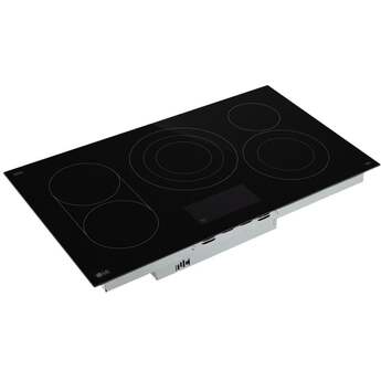 LG 36 Inch Radiant Electric Cooktop With 5 Elements, Bridge Burner And Backlit LED Touch Controls: Smooth Black — thumbnail 6