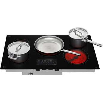 LG 36 Inch Radiant Electric Cooktop With 5 Elements, Bridge Burner And Backlit LED Touch Controls: Smooth Black — thumbnail 7