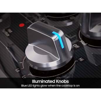 Samsung 30 Inch Electric Cooktop With 5 Zones And Illuminated Knobs, Energy Star Rated: Black — thumbnail 12
