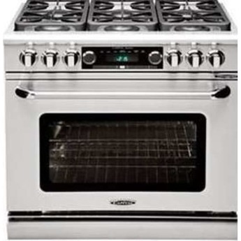 Capital Connoisseurian 36" Stainless Steel Dual Fuel (Liquid Propane) Sealed Burner Range - Convection