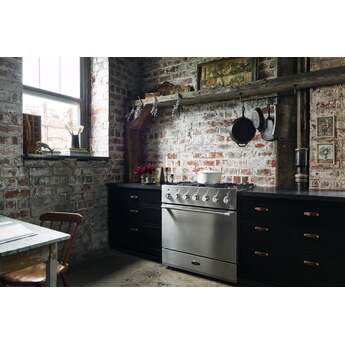 AGA AMC36DFSAL Mercury Series 36 Inch Natural Gas, Dual Fuel Freestanding Range in Salcombe Blue — thumbnail 10