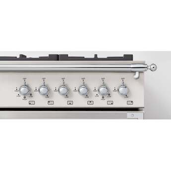 Bertazzoni HER366BCFEPNET Heritage Series 36 Inch Natural Gas, Dual Fuel Freestanding Range in Nero Black — thumbnail 11