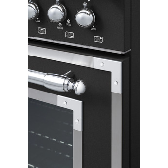 Bertazzoni HER366BCFEPNET Heritage Series 36 Inch Natural Gas, Dual Fuel Freestanding Range in Nero Black — thumbnail 21