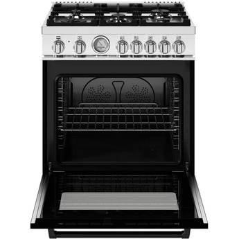 Bertazzoni MAS305DFMNEV Master Series 30 Inch Natural Gas, Dual Fuel Freestanding Range in Nero Black — thumbnail 16