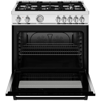 Bertazzoni MAS365DFMNEV Master Series 36 Inch Natural Gas, Dual Fuel Freestanding Range in Nero Black — thumbnail 14