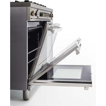 Bertazzoni PRO365DFMXV Professional Series 36 Inch Natural Gas, Dual Fuel Freestanding Range in Stainless Steel — thumbnail 9