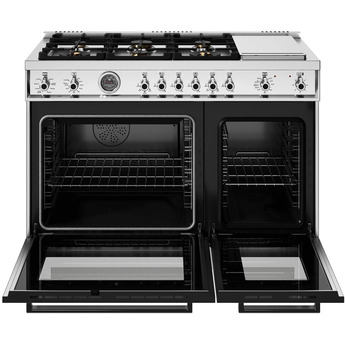 Bertazzoni PRO486BTFEPXT Professional Series 48 Inch Natural Gas, Dual Fuel Double Oven Freestanding Range in Stainless Steel — thumbnail 14