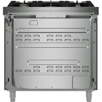 Bosch 36 Inch Freestanding Dual Fuel Range with 5 Sealed Burners, 5.4 cu. ft. Oven Capacity, Continuous Cast Iron Grates, Dishwasher-Safe Grates, Convection Pro, Air Fry, Broil Mode, Oven Preheat Light, and ADA Compliant: Stainless Steel — thumbnail 6