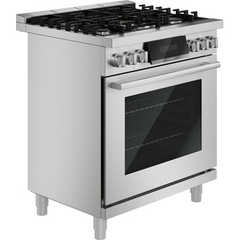 Bosch 30 Inch 800 Series Industrial Style Dual-Fuel Range: Stainless Steel — thumbnail 3