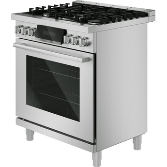 Bosch 30 Inch 800 Series Industrial Style Dual-Fuel Range: Stainless Steel — thumbnail 4